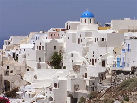 World Visits Tourists Place Santorini Colorful City Of Greece