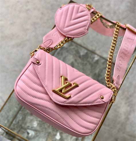 Louis Vuitton New Wave Chain Multi Pochette Accessoires Bag Pink