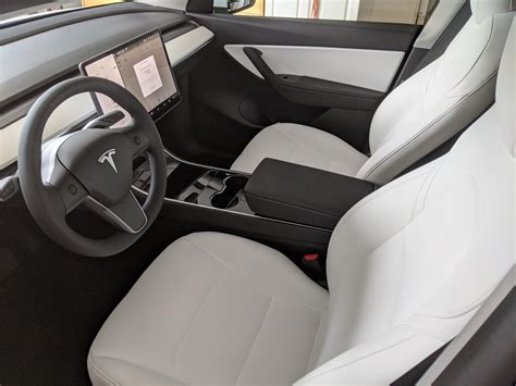 Tesla Model 3 White Interior Review Tesla Model 3 Partial Premium