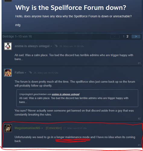 Offizielles Spellforce Forum Gehackt