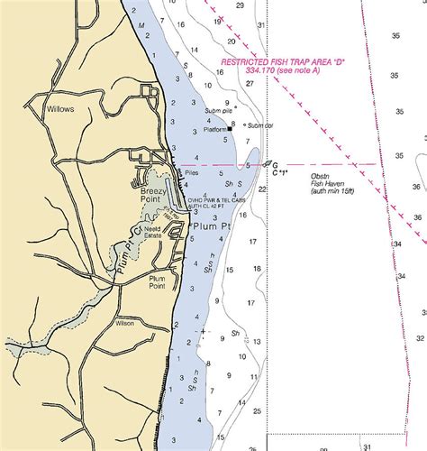 Plum Point Maryland Nautical Chart Mixed Media By Sea Koast Pixels