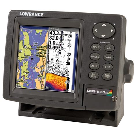 Lowrance Lms 525c Df Gps Chartplotter Fishfinder With Transducer