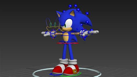 Sonic The Hedgehog 3ds Max Rig Demo Youtube