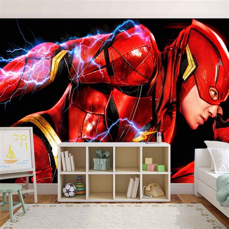 Super Heros Woven Self Adhesive Removable Wallpaper Modern Mural M20