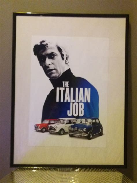 The Italian Job Framed Movie Poster In Dy Coseley For For Sale Shpock