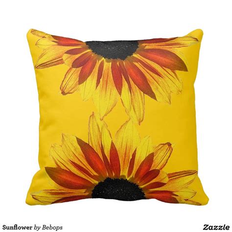 Sunflower Throw Pillow Sunflower Throw Pillows Throw