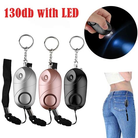 Eeekit Db Personal Security Alarm Keychain With Led Light Safesound