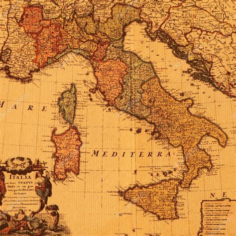 Antique Map Of Italy ⬇ Stock Photo Image By © Malgorzatakistryn 8307028