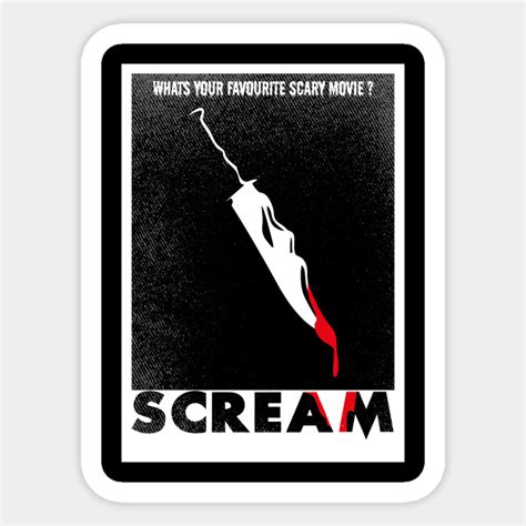 Scream Scary Movie Scream Autocollant Teepublic Fr