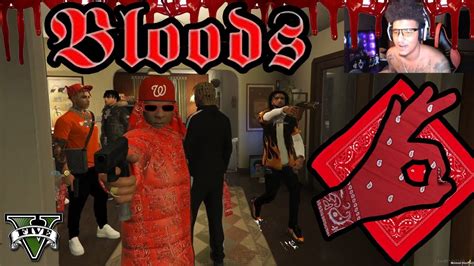 BLOODS Vs CRIPS GANG WAR HOOD GANG LIFE ROLEPLAY GTA RP YouTube