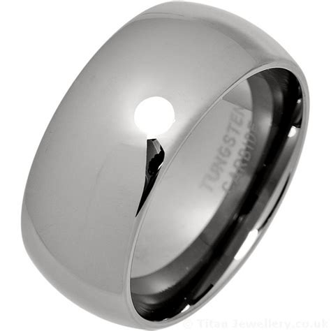 TURM30 Mens 10mm Wide Tungsten Wedding Ring 600 