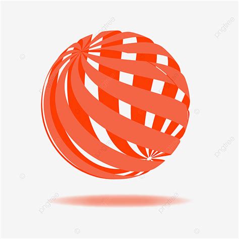Red Sphere Vector Hd Images Red Circular Rotating Sphere Floating