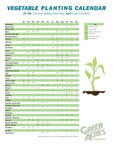 Vegetable Planting Calendar Vegetable Planting Calendar Planting