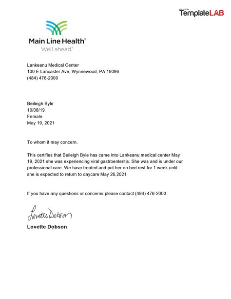 Doctors Note Template Pdf Lovely 10 Editable Doctor N Vrogue Co