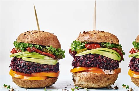 Beetroot Burgers Vegetarian Recipes Tesco Real Food