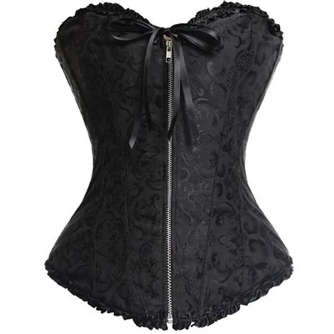 Steampunk Corsets Sexy Womens Plus Size Overbust Corset Gothic Bustiers Lace Strapless Bustier