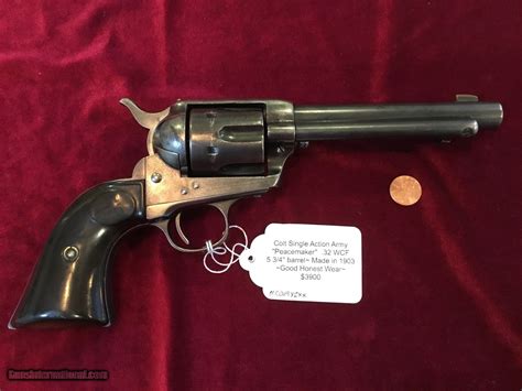 Colt Single Action Army Peacemaker 32 Wcf 5 34 Barrel Made In