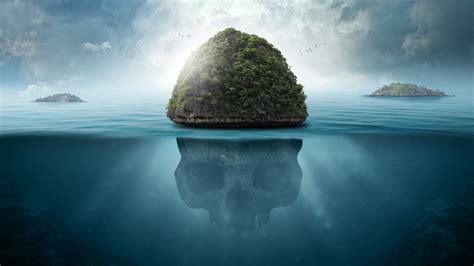 Download 3840x2160 Skull Island Ocean Underwater Wallpapers For Uhd
