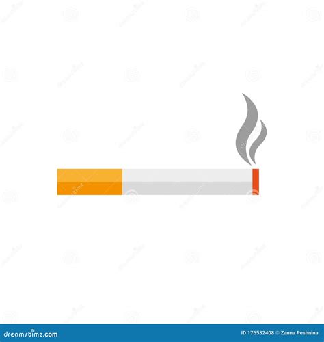 Cigarette Icon Smoking Area Vector Sign Tobacco Stock Vector