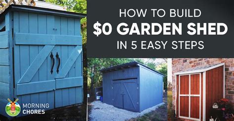 Not only will you save yourself some hard earned cash by knowing how to build your own shed, you will have an outdoor building project that you will be proud of for years to come. How To Build a Free Garden Storage Shed (+ 8 More Inexpensive Ideas)