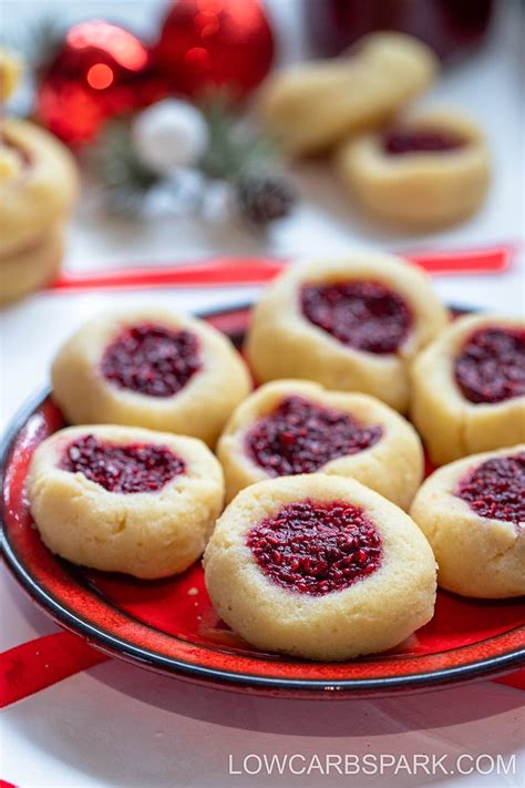 Keto Thumbprint Cookies Low Carb Christmas Cookies