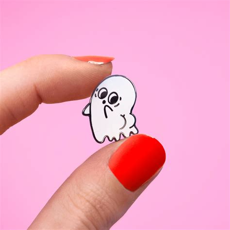 booty ghost pin etsy