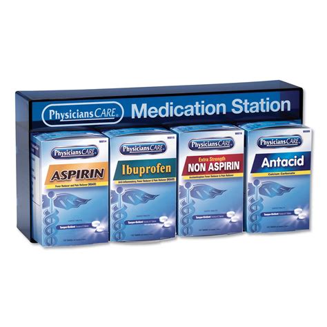 Acm90780 Physicianscare Medication Station Aspirin Zuma