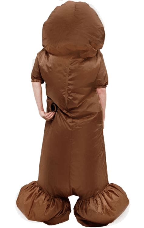 Rude Giant Willy Inflatable Fancy Dress Costume Brown