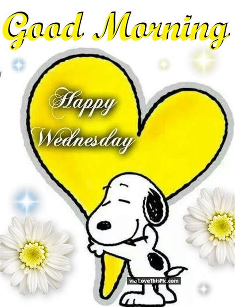 Snoopy Good Morning Happy Wednesday Quote Pictures Photos And Images