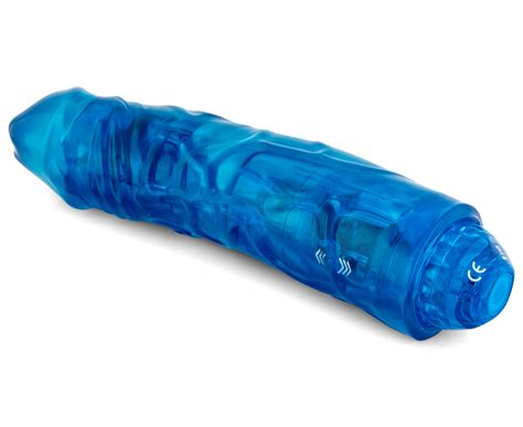 Light Up 8 Inch Rechargeable Vibrator Blue Nz
