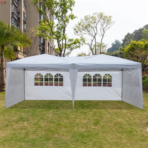 Zimtown 10 X 20 Outdoor Ez Pop Up Party Tent Patio Wedding Canopy