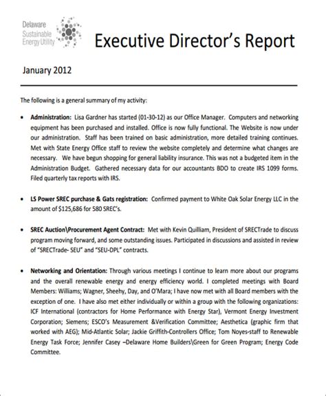 11 Executive Report Templates Word Pdf Apple Pages