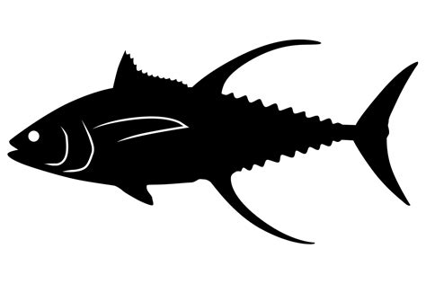 Yellowfin Tuna Silhouette Graphic By Idrawsilhouettes · Creative Fabrica