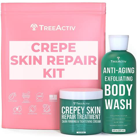 Buy Treeactiv Crepey Skin Repair Kit Anti Aging Exfoliating Body Wash