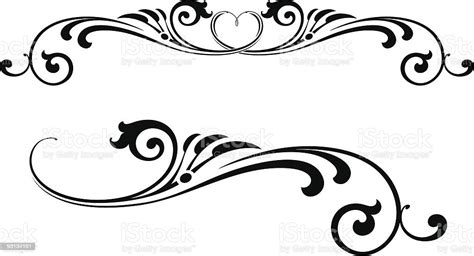 Scroll Set Stock Vector Art And More Images Of Art Nouveau 93134151 Istock