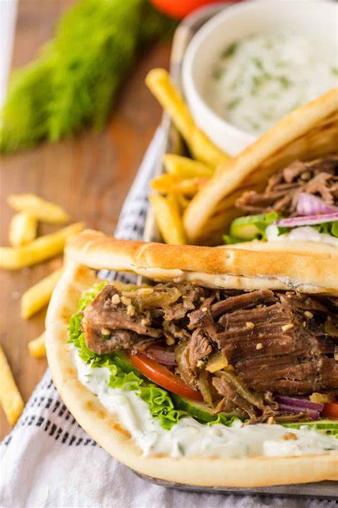 Slow Cooker Gyros - Life With The Crust Cut Off
