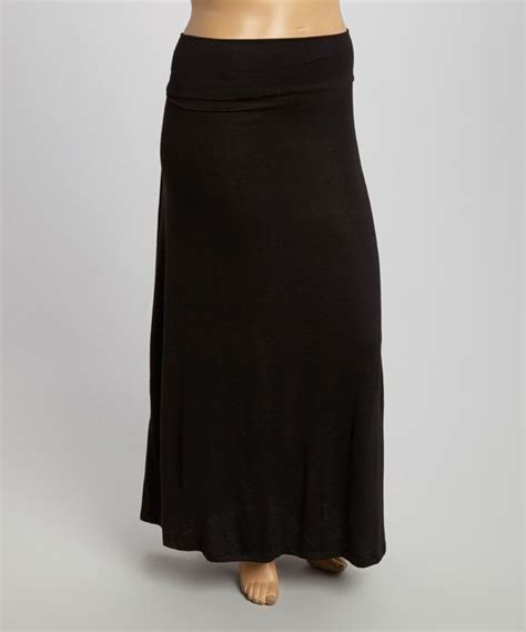 Look At This Black Maxi Skirt Plus On Zulily Today Black Maxi