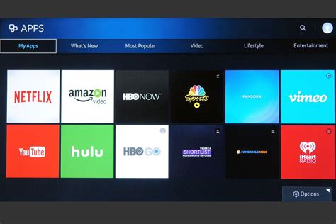 We did not find results for: The Samsung Apps System for Smart TVs and Blu-ray Disc Players
