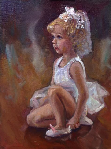 Little Ballerina Painting By Nora Sallows Fine Art America