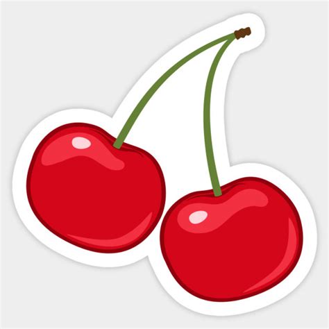 Red Cherries Stickers By Mhea Fun Stickers Tumblr Stickers