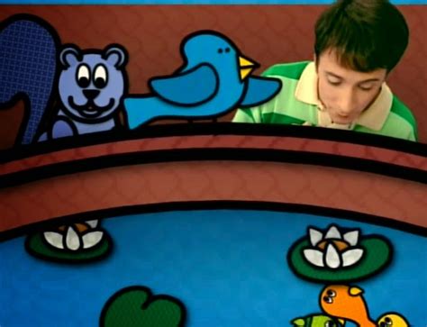 Image Steve Squirrel And Bird Look In The Pond Blues Clues