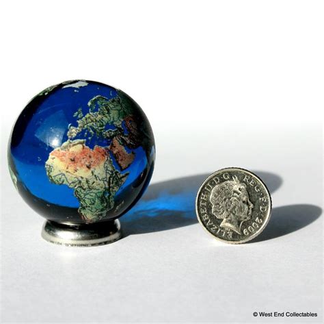 Giant 35mm Planet Earth Globe Marble Recycled Glass Etsy