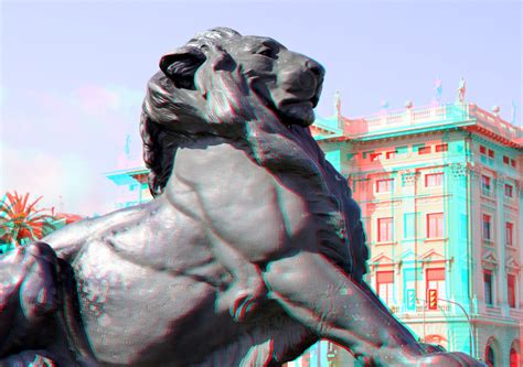 Columbus Monument Barcelona D Anaglyph Stereo Red Cyan Flickr