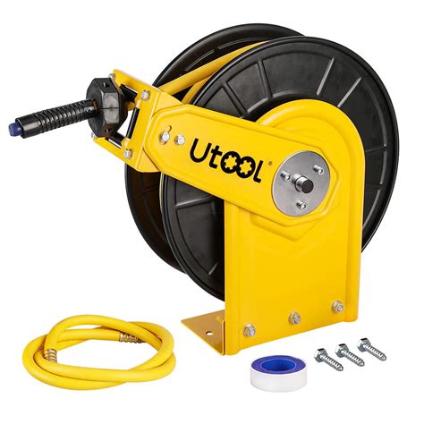 Buy Utool Retractable Air Hose Reel With 38 In X 50 Ft Hybrid Air