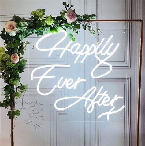 Happily Ever After X Neon Sign Led Neon Light Wedding Party Etsy