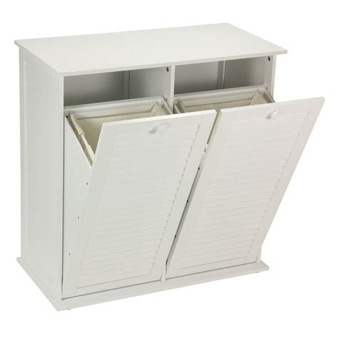 You could place this storage cabinet close to. TILT-OUT CABINET LAUNDRY SORTER WITH SHUTTER FRONT WHITE ...