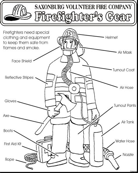 Free printable fire truck coloring pages police and fireman. Firefighter Coloring Pages For Preschoolers at ...