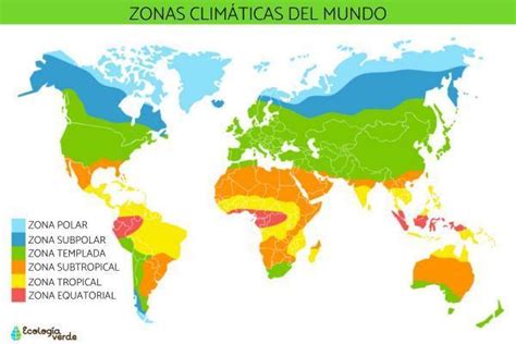13 Colorea El Siguiente Mapamundi Con Los Distintos Climas Del Mundo