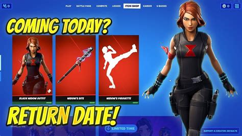 Black Widow Skin Confirmed Return Release Date In Fortnite Item Shop