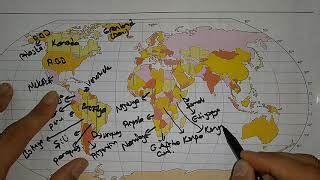Dünya Haritası Tanıtımı Ülkeler Dilsiz Harita Doovi